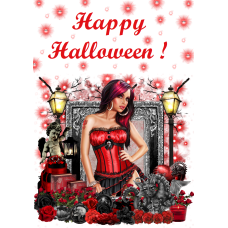 7121A5 Vafa sexy Halloween gotic 20x15cm